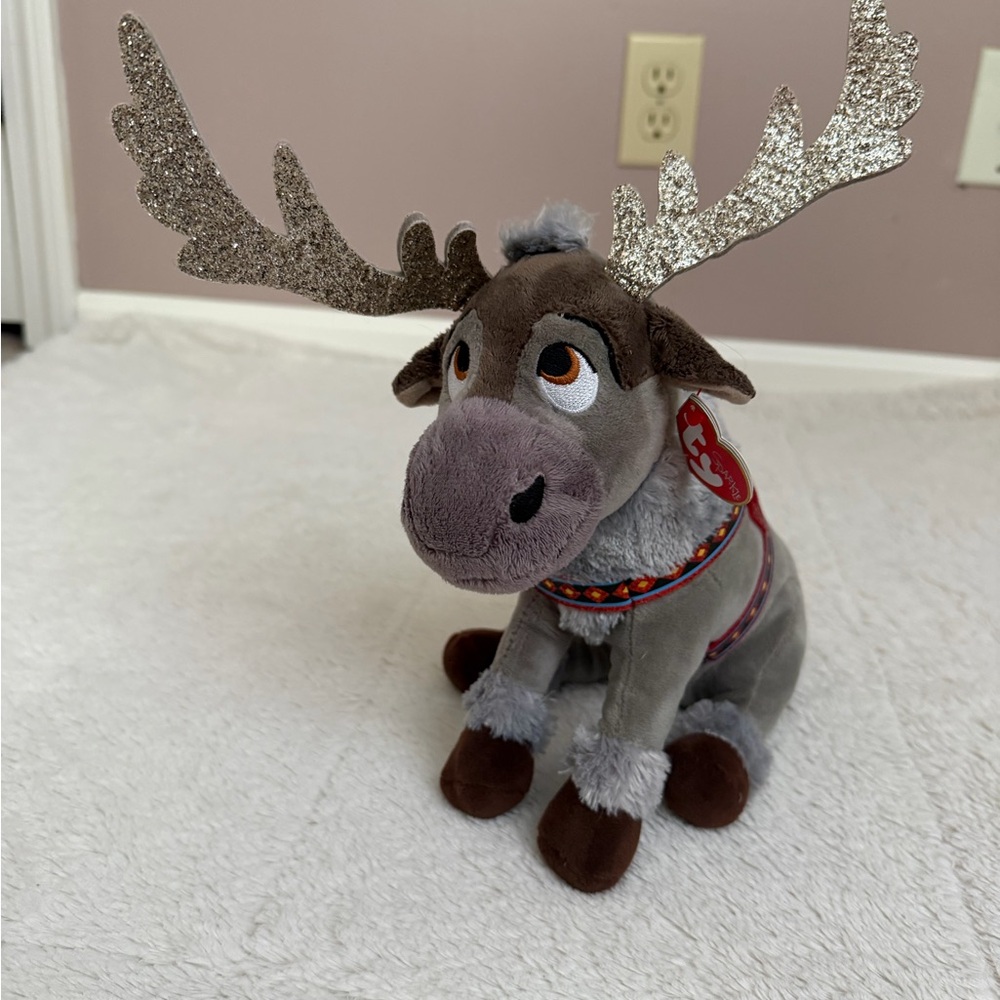 Plush Frozen TY Sven with Glitter Antlers